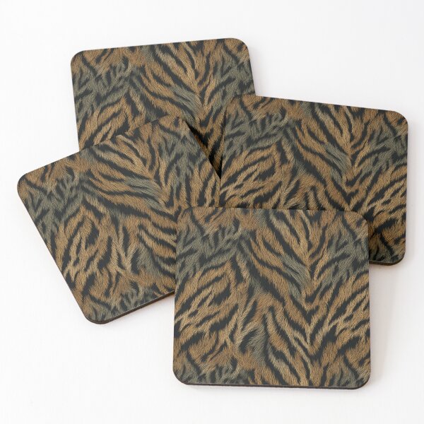 Item preview, Classic Dark-Hued Tiger Skin Pattern  - One Year Anniversary Gifts designed and sold by RoyalStarsPatts.