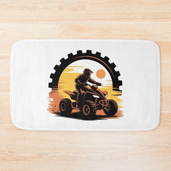 Item preview, Quad Bike Sunset Logo – Off-Road ATV Rider Silhouette Adventure Art designed and sold by VividOrganica.