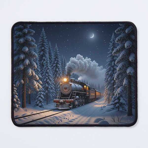 Item preview, Moonlit Winter Steam Journey designed and sold by griez.