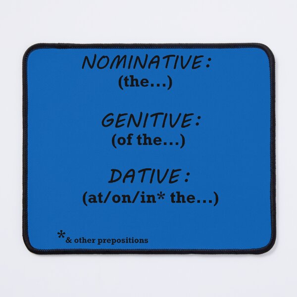 Item preview, Scottish Gaelic Grammar Cases Reminder Saltire Blue designed and sold by GaelicEveryDay.