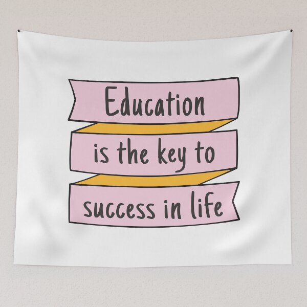 Item preview, Teaching quote Education is the key to success in life designed and sold by Think4Prints.
