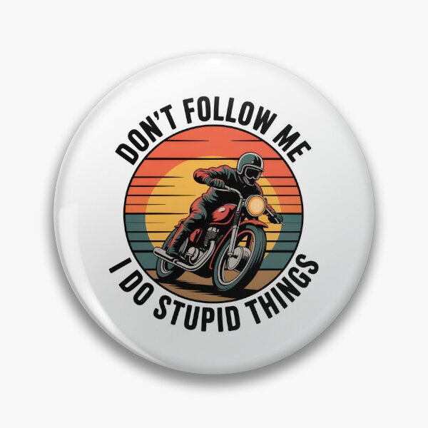 Item preview, Don’t Follow Me Motorcycle Sunset – Funny Biker Rebel Retro  designed and sold by VividOrganica.