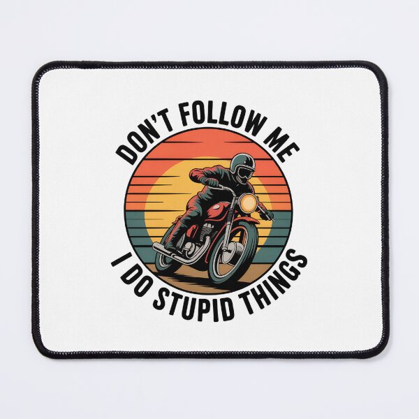 Item preview, Don’t Follow Me Motorcycle Sunset – Funny Biker Rebel Retro  designed and sold by VividOrganica.