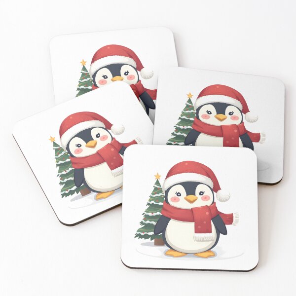 Item preview, Santa Penguin – Cute Christmas Animal Art designed and sold by Kavya Art.