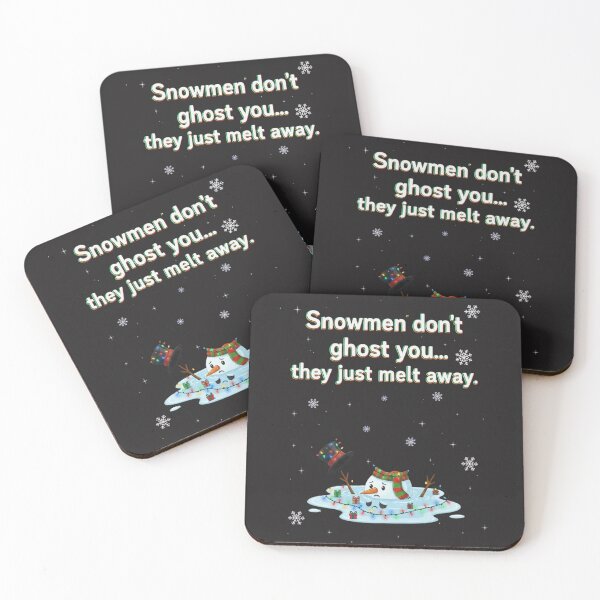 Item preview, Snowmen Don’t Ghost Shirt – Funny Melting Snowman Quote designed and sold by Prints in the Valley.
