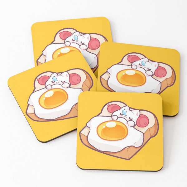 Item preview, Cat Egg sandwich - Kawaii foods designed and sold by noodleeees-art.