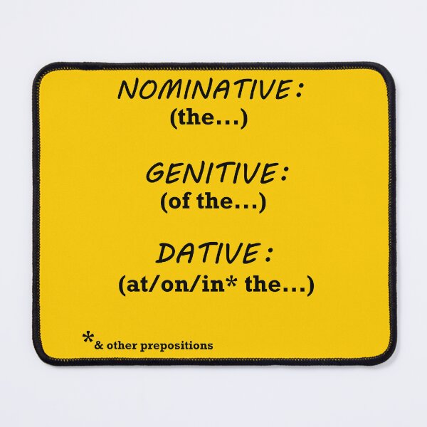 Item preview, Scottish Gaelic Grammar Cases Reminder Sunshine Yellow designed and sold by GaelicEveryDay.