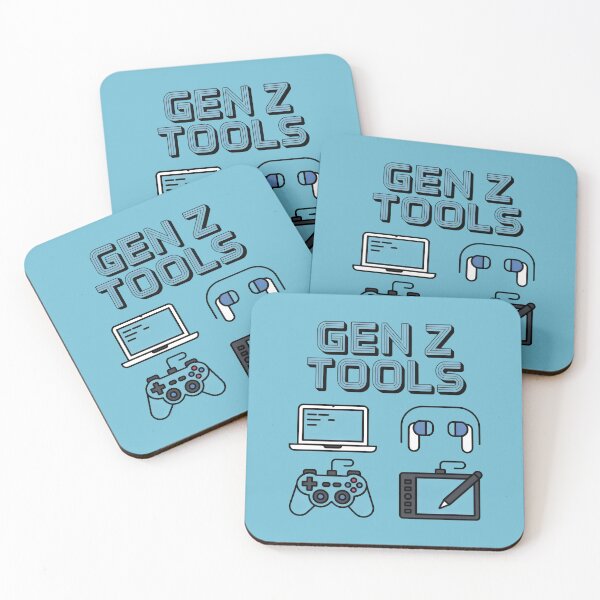 Item preview, Gen Z Tools Design Featuring Laptop, Earbuds, Game Controller, and Drawing Tablet designed and sold by SplashTastic.