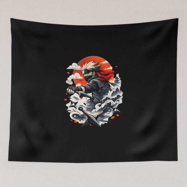 Item preview, Silent Ninja Sunset – Anime-Inspired Shinobi Warrior Art designed and sold by TokyoCraft.