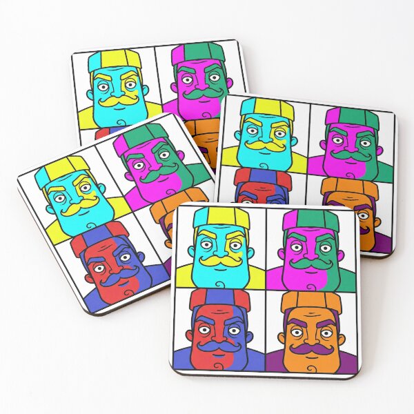 Item preview, Mr. Peterson from Hello Neighbor in Bold Pop Art Style designed and sold by karamram.