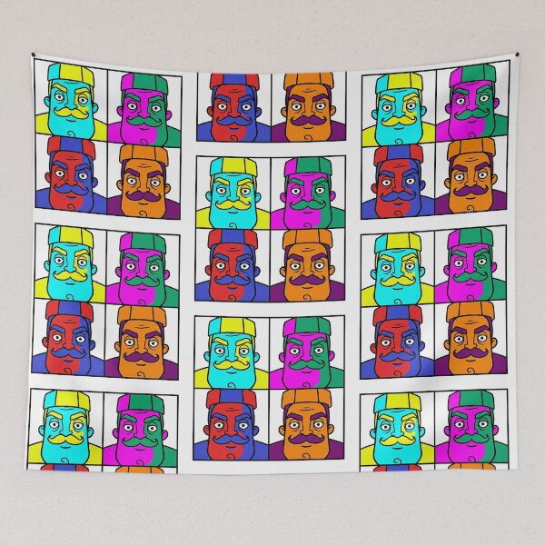 Item preview, Mr. Peterson from Hello Neighbor in Bold Pop Art Style designed and sold by karamram.