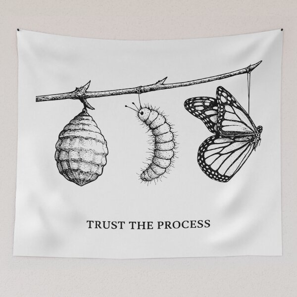 Item preview, Trust The Process Butterfly Metamorphosis designed and sold by QuirkySpark.
