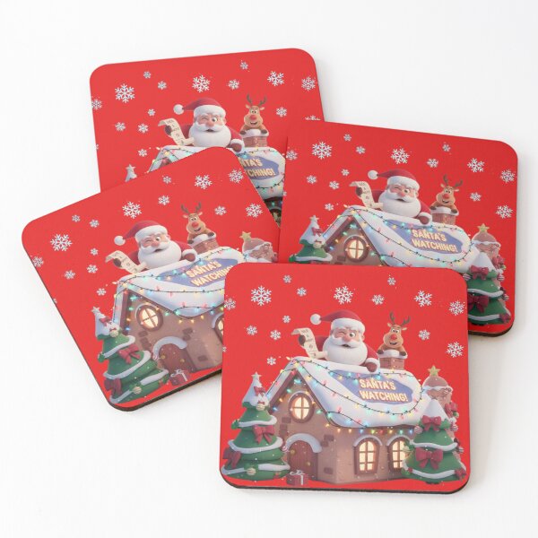 Item preview, Santa’s Watching Shirt – Funny Cute Christmas Holiday Design designed and sold by Prints in the Valley.