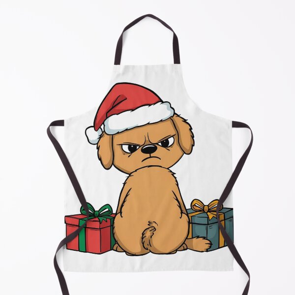 Item preview, Grumpy Christmas Puppy -  Holiday Sarcasm Vector designed and sold by The Grumpy Pet Club.