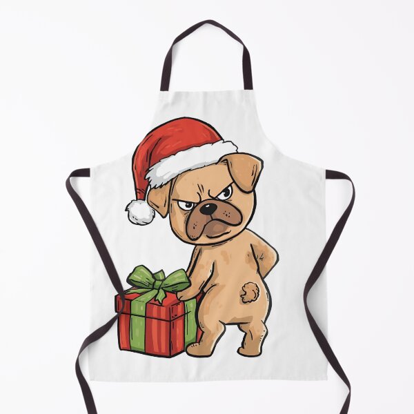 Item preview, Grumpy Christmas Pug Bah Humbug -  Holiday Vector designed and sold by The Grumpy Pet Club.