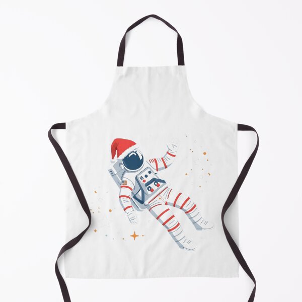 Item preview, Floating Astronaut in Santa Hat – Space Christmas Illustration designed and sold by Kavya Art.