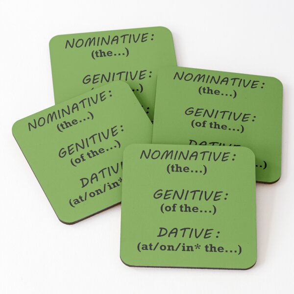 Item preview, Scottish Gaelic Grammar Cases Reminder Green designed and sold by GaelicEveryDay.
