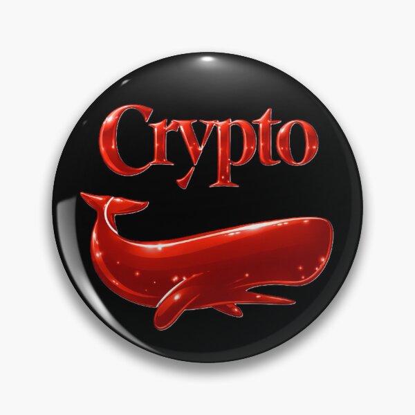Item preview, Crypto Whale – Shiny Red Cryptocurrency Investor Art designed and sold by DesignsMjB.
