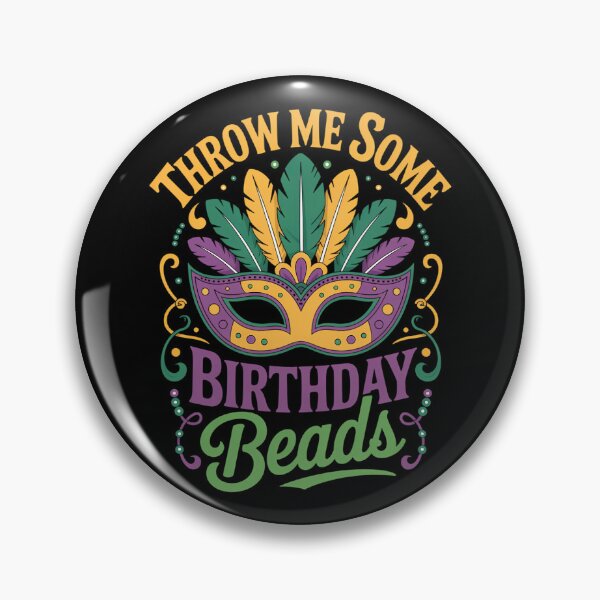 Item preview, birthday beads cute Mardi Gras designed and sold by lilensgavadur.