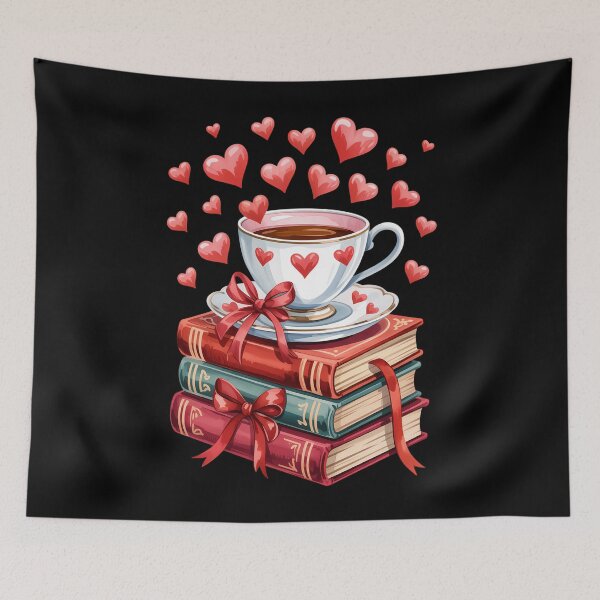Item preview, Book Lovers Valentine Book And Coffee Reading designed and sold by lilensgavadur.