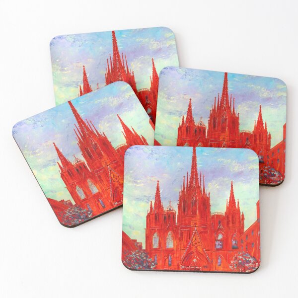 Item preview, Barcelona Cathedral in Red designed and sold by Natalia_Shchip.