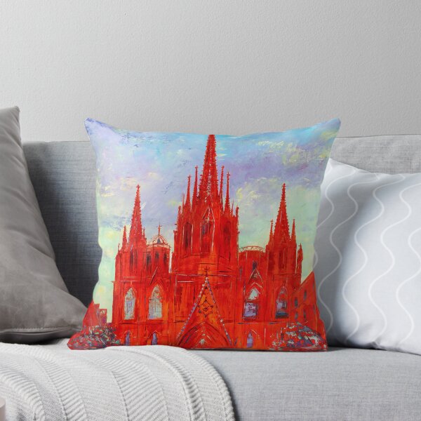Item preview, Barcelona Cathedral in Red designed and sold by Natalia_Shchip.