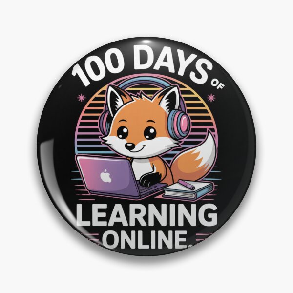 Item preview, Retro Fox Student - Online Learning with Headphones and Laptop designed and sold by DarylWelsh2024.