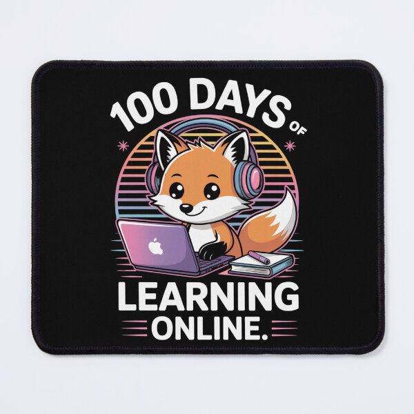 Item preview, Retro Fox Student - Online Learning with Headphones and Laptop designed and sold by DarylWelsh2024.