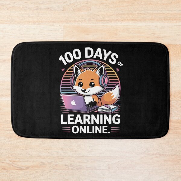 Item preview, Retro Fox Student - Online Learning with Headphones and Laptop designed and sold by DarylWelsh2024.