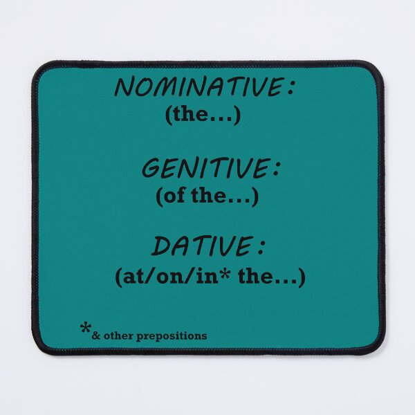 Item preview, Scottish Gaelic Grammar Cases Reminder Bonny Teal designed and sold by GaelicEveryDay.