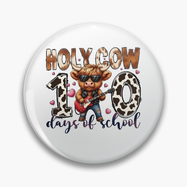 Item preview, Holy Cow 100 100 Days Of School Cow Boy designed and sold by KroghDs.