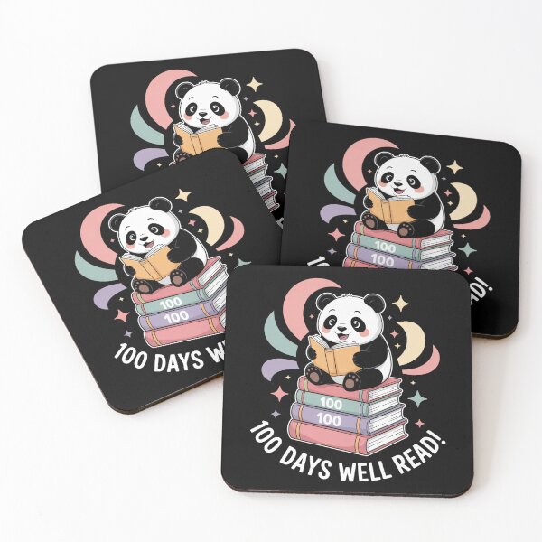 Item preview, 100 Days of Reading - Cute Panda on Books Stack designed and sold by DarylWelsh2024.