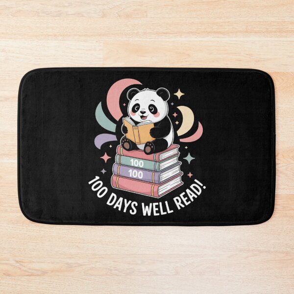 Item preview, 100 Days of Reading - Cute Panda on Books Stack designed and sold by DarylWelsh2024.