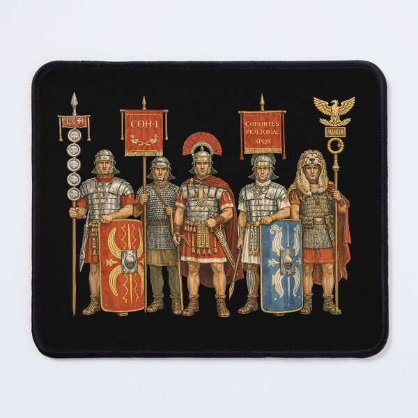Item preview, Roman Legion Five Soldiers Ancient Art designed and sold by Retr0Tshirts.