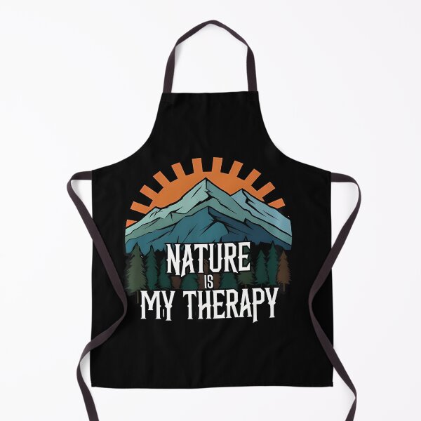 Item preview, Nature Is My Therapy Mountain Badge designed and sold by irwabeebx.