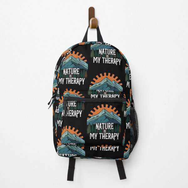 Item preview, Nature Is My Therapy Mountain Badge designed and sold by irwabeebx.