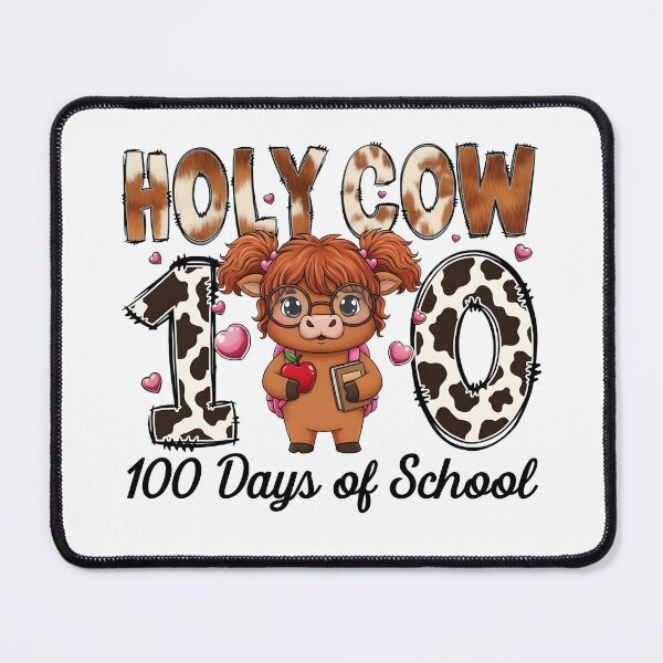 Item preview, Holy Cow 100 100 Days Of School Cow Girl designed and sold by KroghDs.