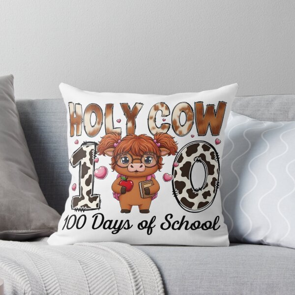 Item preview, Holy Cow 100 100 Days Of School Cow Girl designed and sold by KroghDs.