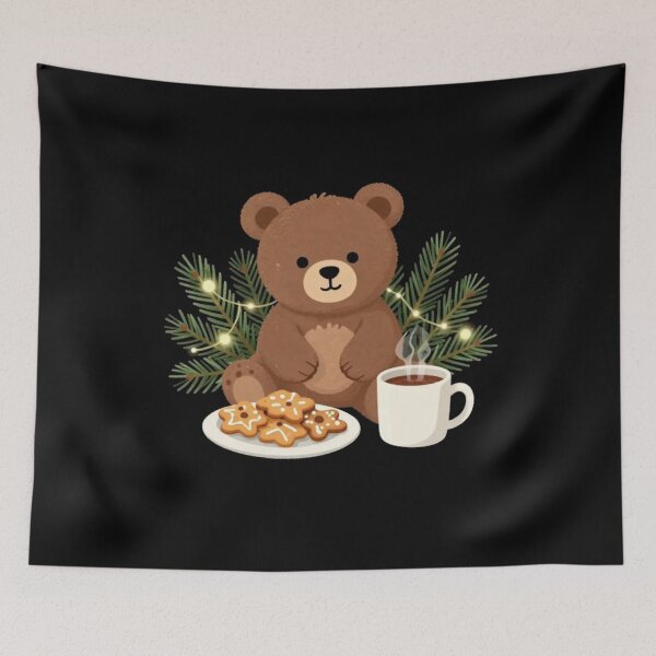 Item preview, Bear with Christmas Cookies designed and sold by Aetheriswork.