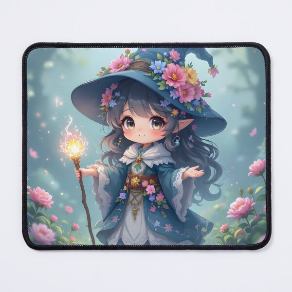 Item preview, Cute chibi forest witch designed and sold by BohoShopHU.