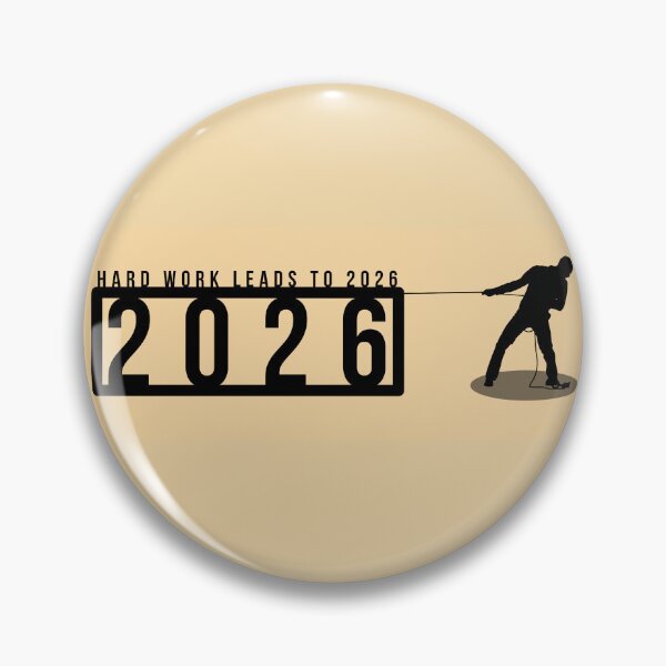 Item preview, Hard Work Leads to 2026 – Hustle Motivation Typography Design designed and sold by PixelWaveBD.