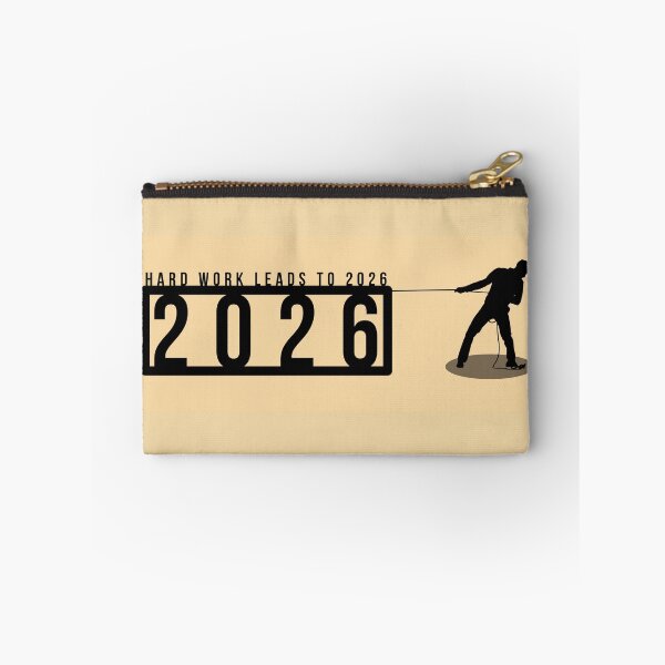 Item preview, Hard Work Leads to 2026 – Hustle Motivation Typography Design designed and sold by PixelWaveBD.