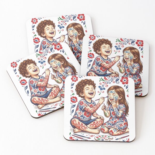 Item preview, The Joy of Creation: Floral Folk Art Children designed and sold by chunzartshop.