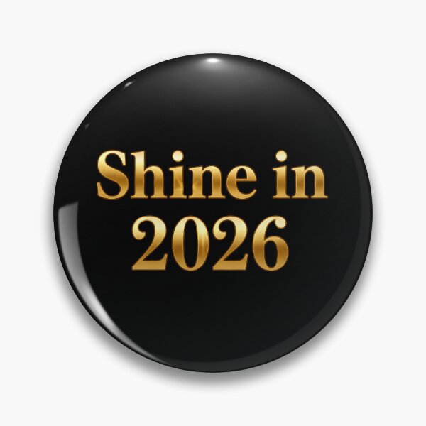 Item preview, Shine In 2026 Gold Metallic Text designed and sold by MofazStyle.