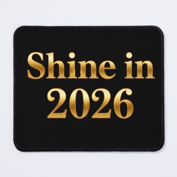 Item preview, Shine In 2026 Gold Metallic Text designed and sold by MofazStyle.