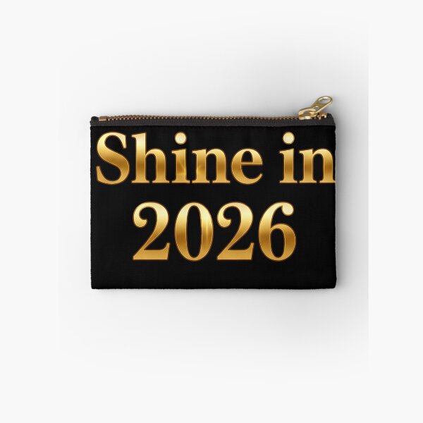 Item preview, Shine In 2026 Gold Metallic Text designed and sold by MofazStyle.
