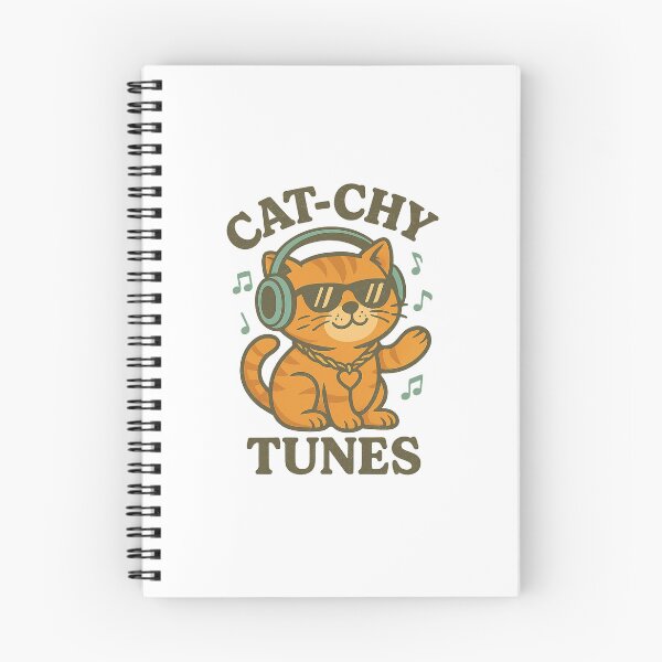 Item preview, Cat-chy Tunes Cool Music Cat Design designed and sold by LaughLab Apparel.