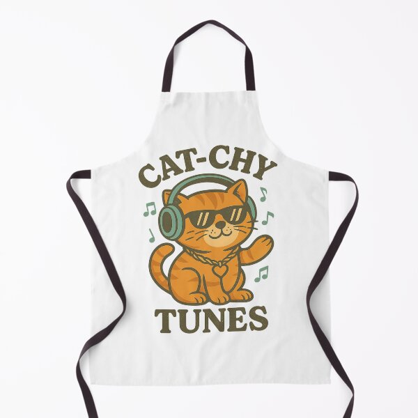 Item preview, Cat-chy Tunes Cool Music Cat Design designed and sold by LaughLab Apparel.