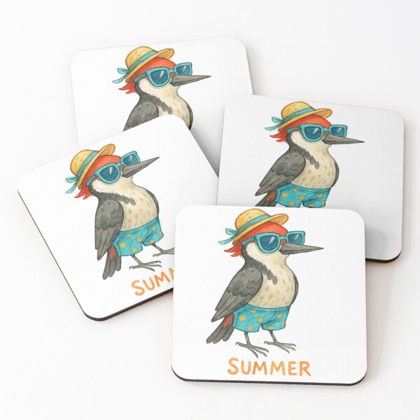 Item preview, Cute Watercolor Summer Woodpecker in Sunglasses designed and sold by BigBlueArt.