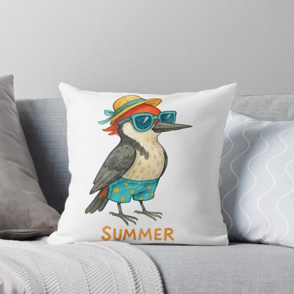 Item preview, Cute Watercolor Summer Woodpecker in Sunglasses designed and sold by BigBlueArt.